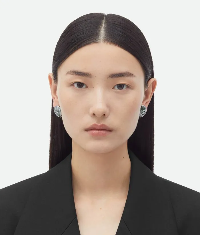 Women Bottega Veneta Earrings Drop Earrings Blackwhiterain Tree