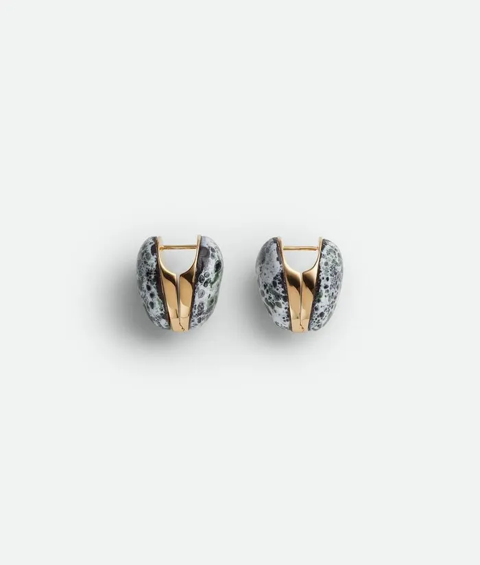 Women Bottega Veneta Earrings Drop Earrings Blackwhiterain Tree