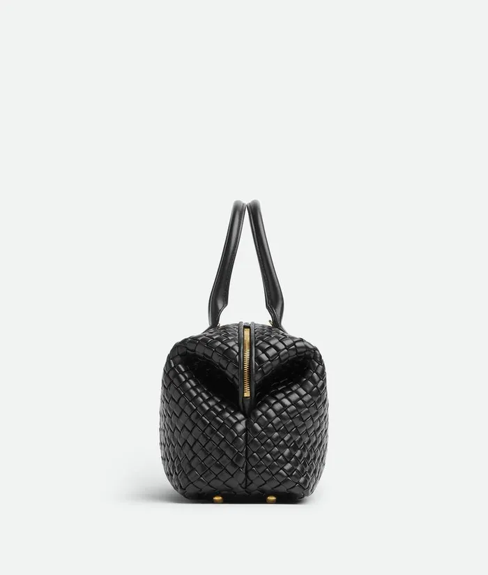 Women Bottega Veneta Handle Medium Bauletto Black
