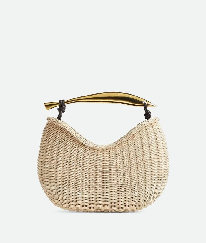 Women Bottega Veneta Handle Sardine Naturalfondant