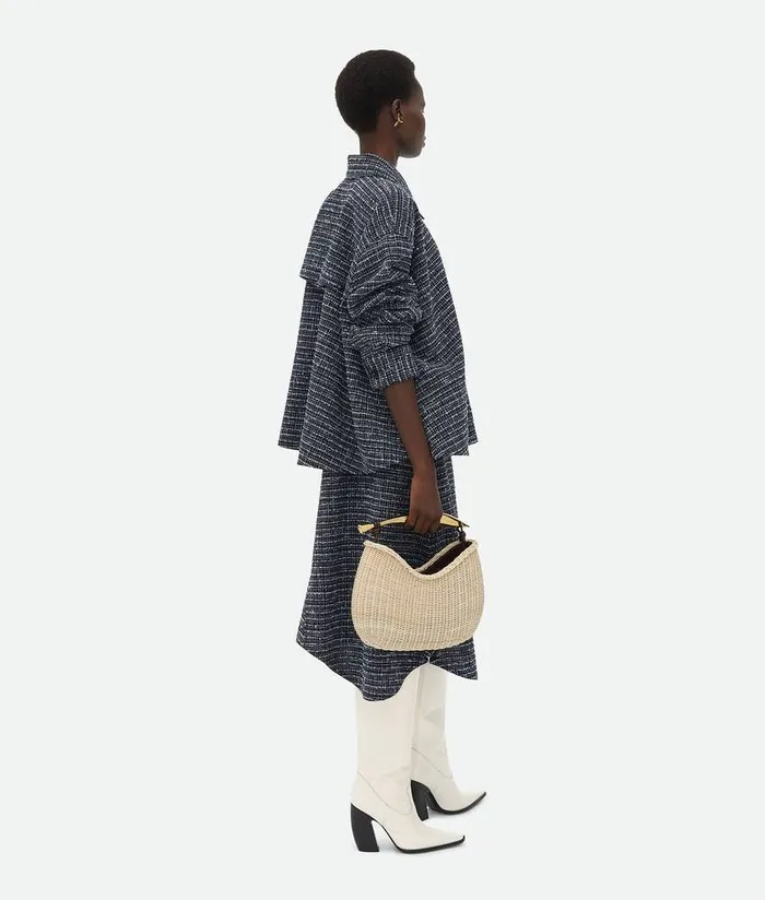 Women Bottega Veneta Handle Sardine Naturalfondant