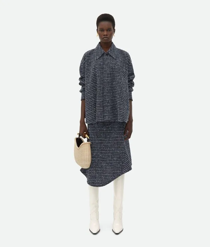 Women Bottega Veneta Handle Sardine Naturalfondant