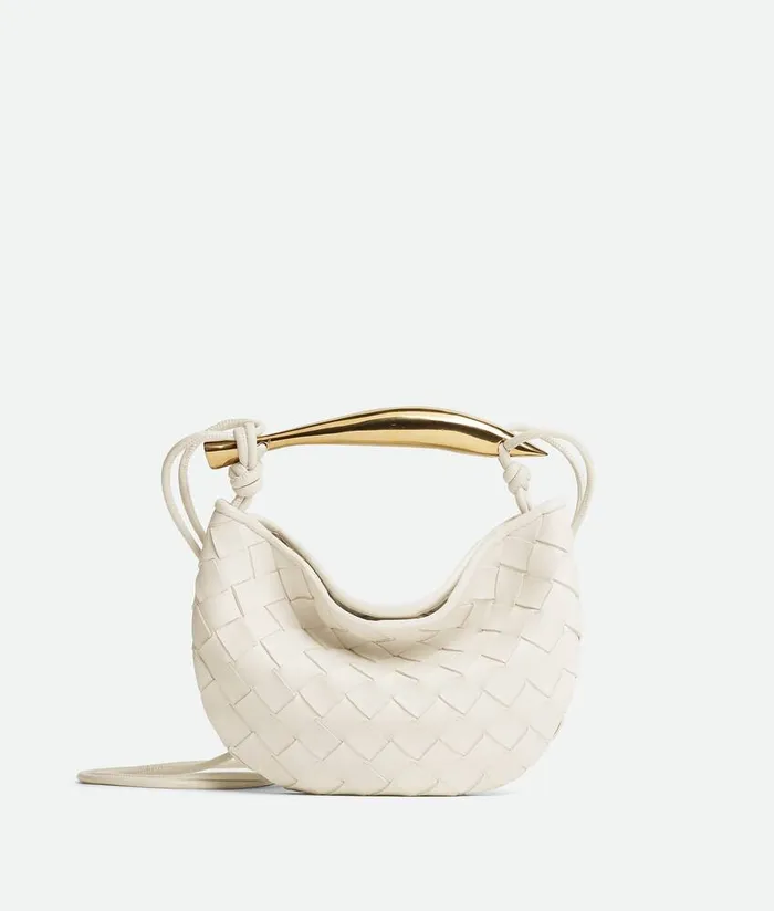 Women Bottega Veneta Mini Baby Sardine Chalk