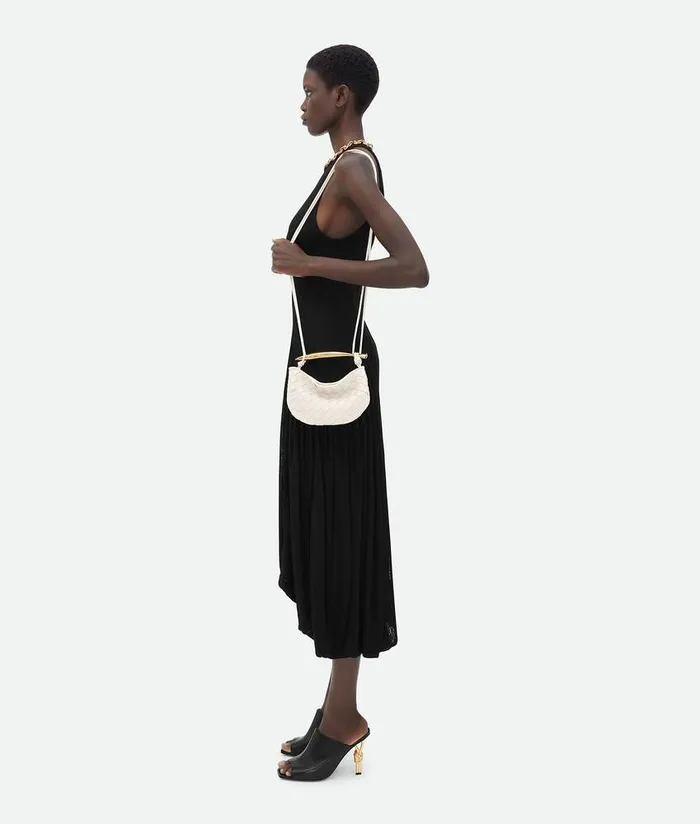 Women Bottega Veneta Mini Baby Sardine Chalk