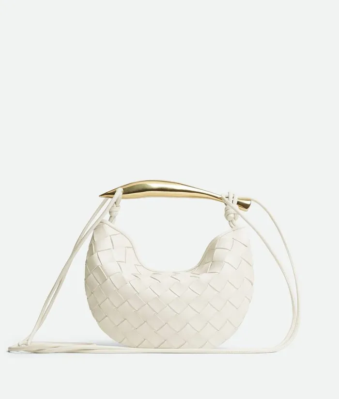 Women Bottega Veneta Mini Baby Sardine Chalk