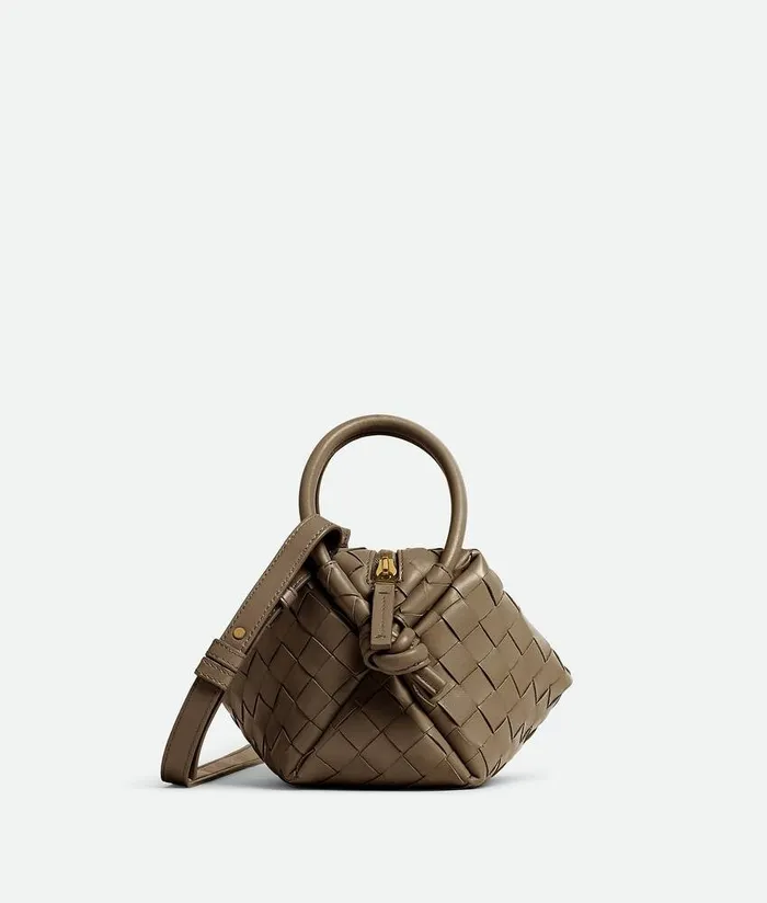 Women Bottega Veneta Mini Top Handle Loop Pinecone