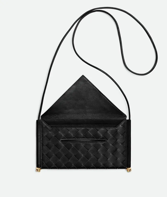 Women Bottega Veneta Pouches Solstice Phone Pouch Black