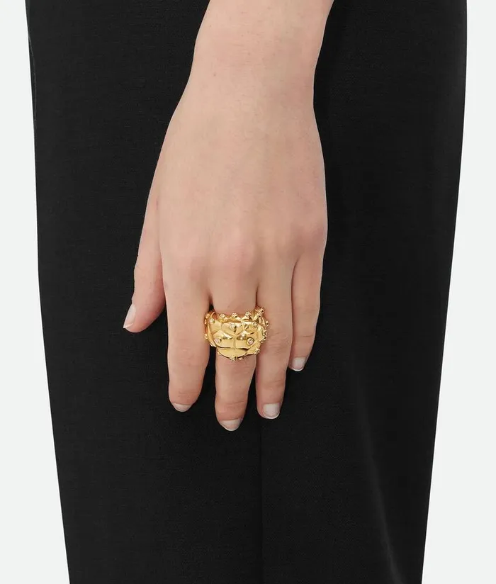 Women Bottega Veneta Rings Drop Ring White