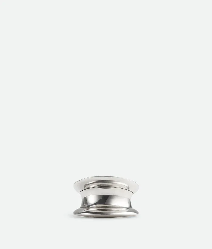 Women Bottega Veneta Rings H Beam Ring Silver