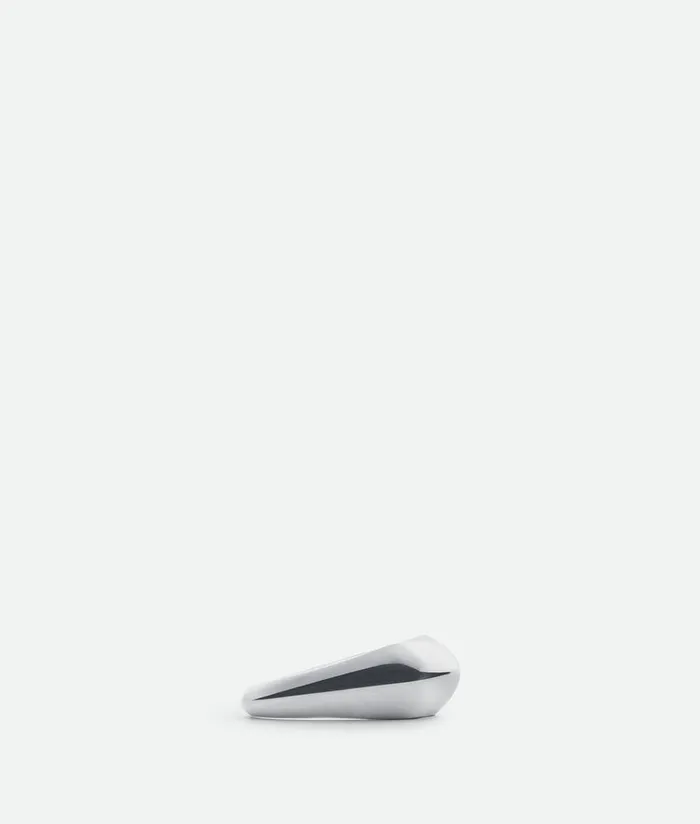 Women Bottega Veneta Rings Small Fin Ring Silver