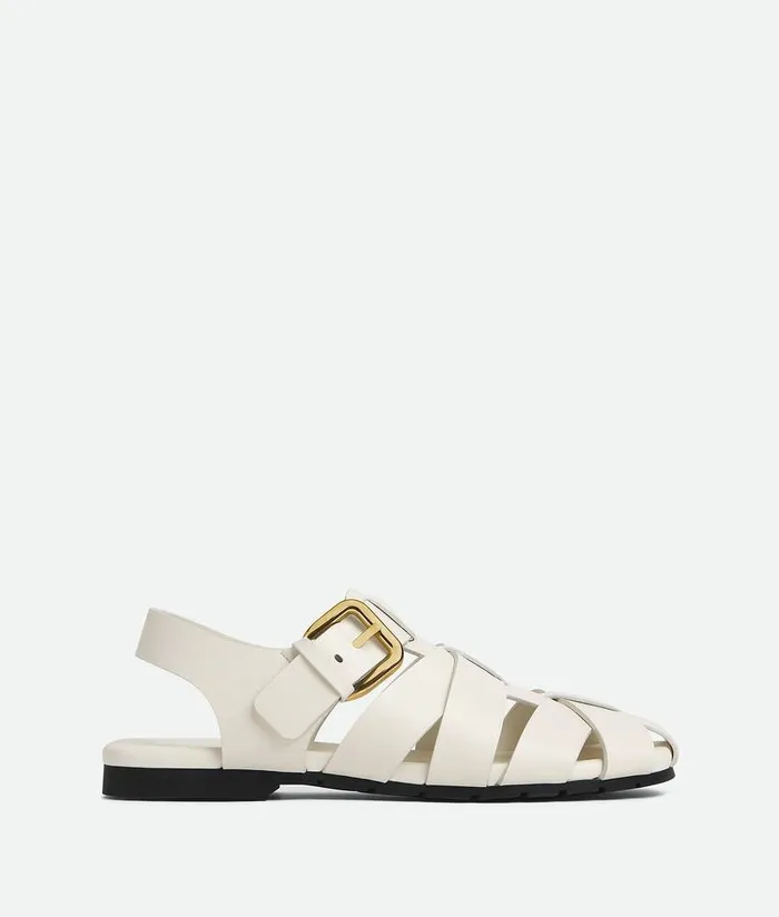 Women Bottega Veneta Sandals Alfie Sandal White