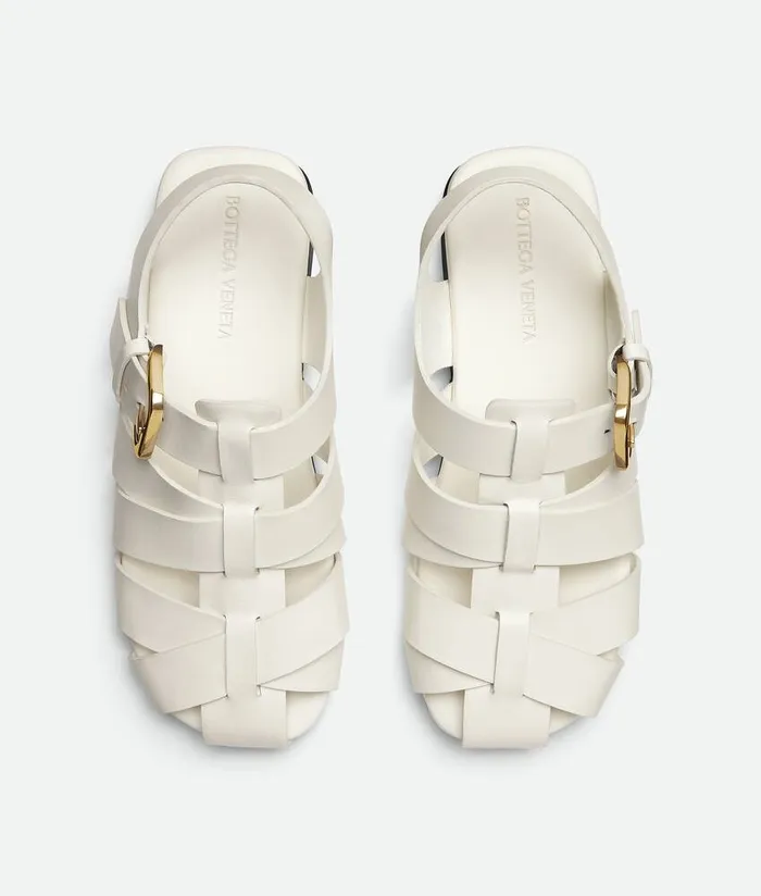 Women Bottega Veneta Sandals Alfie Sandal White