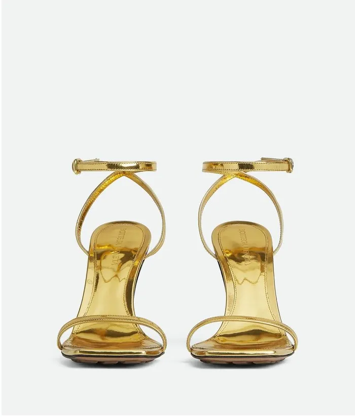 Women Bottega Veneta Sandals Knot Sandal Gold