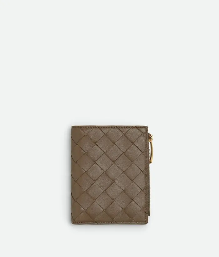 Women Bottega Veneta Small Wallets Intrecciato Small BiFold Wallet Pinecone