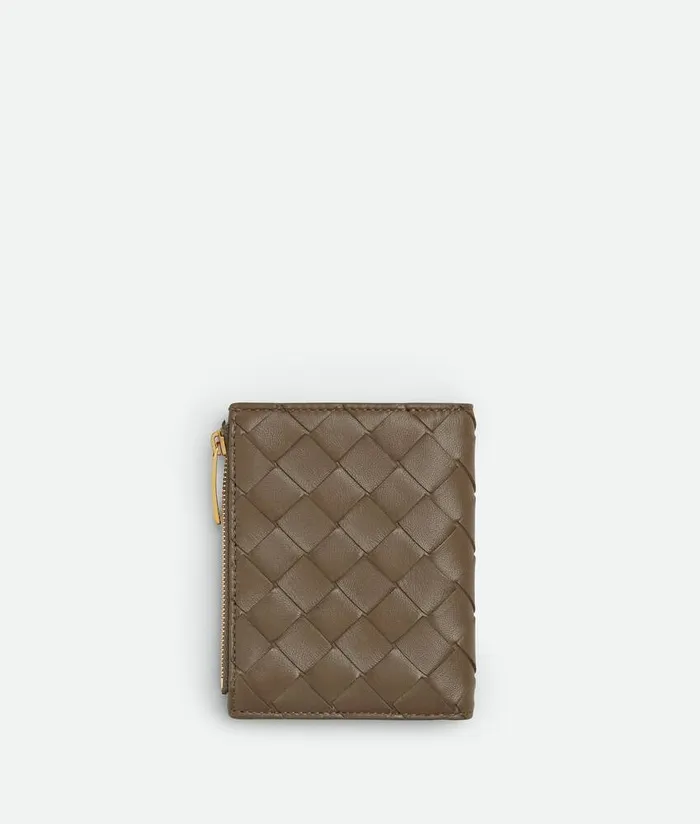 Women Bottega Veneta Small Wallets Intrecciato Small BiFold Wallet Pinecone