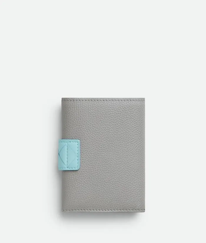 Women Bottega Veneta Small Wallets Tag TriFold Zip Wallet Sterlingzenithdark Praline