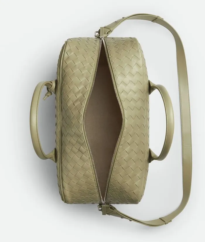 Women Bottega Veneta Travel Bags Getaway Weekender Travertine