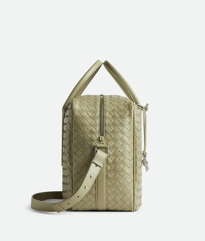 Women Bottega Veneta Travel Bags Getaway Weekender Travertine