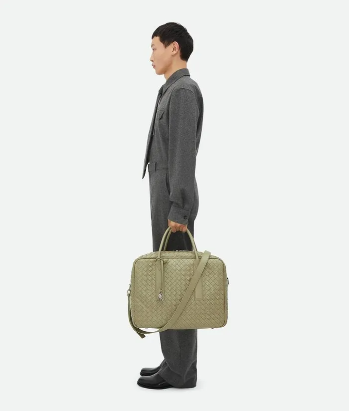 Women Bottega Veneta Travel Bags Getaway Weekender Travertine