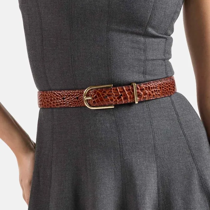 Women Brahmin Belts Medium Leather Gold Buckle Belt Grey Classic Snake Women Brahmin Belts Medium Leather Gold Buckle Belt Grey Classic Snake