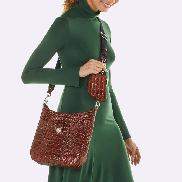 Women Brahmin Crossbodies Leia Timeless Taupe Ombre Melbourne