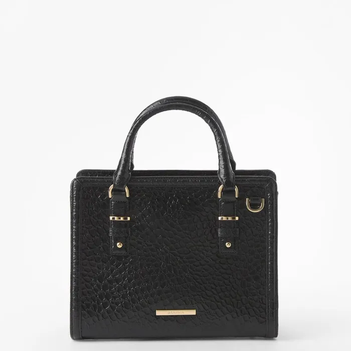 Women Brahmin Satchels Cami Black Hematite