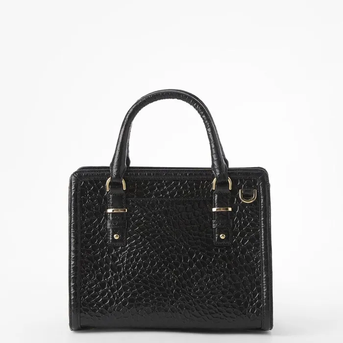 Women Brahmin Satchels Cami Black Hematite Women Brahmin Satchels Cami Black Hematite