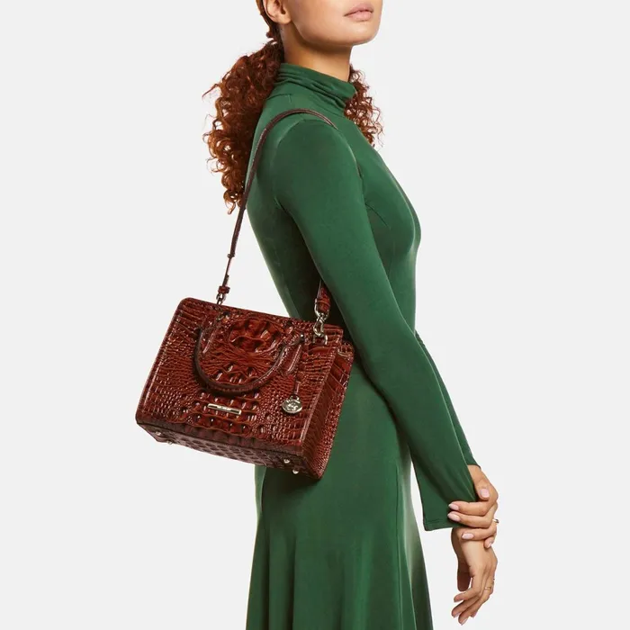 Women Brahmin Satchels Cami Honey Brown Devonshire Women Brahmin Satchels Cami Honey Brown Devonshire