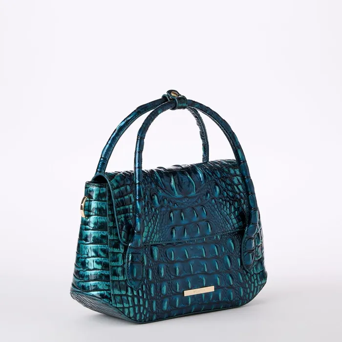 Women Brahmin Satchels Estelle Blue Patina Women Brahmin Satchels Estelle Blue Patina