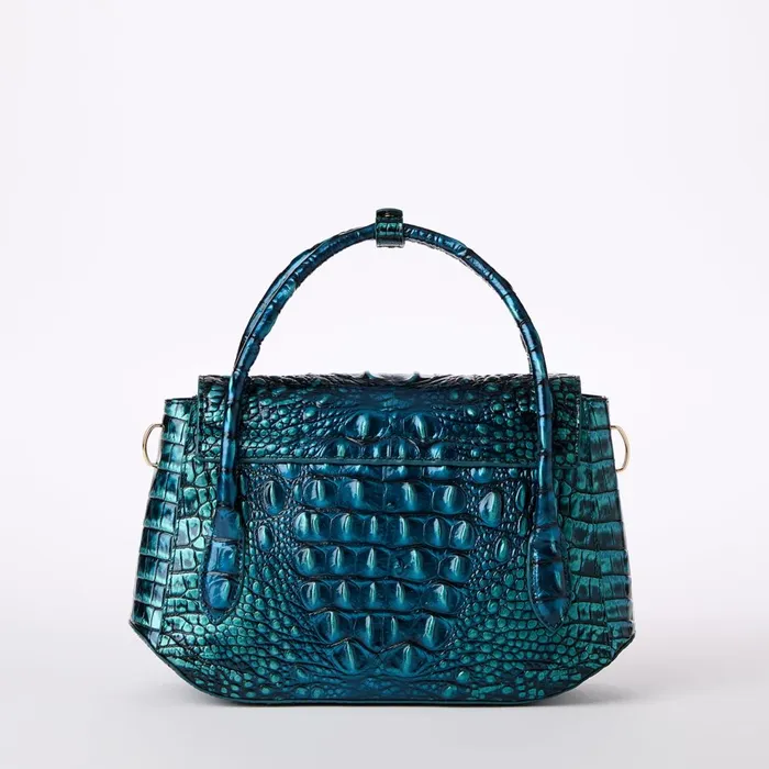 Women Brahmin Satchels Estelle Blue Patina Women Brahmin Satchels Estelle Blue Patina