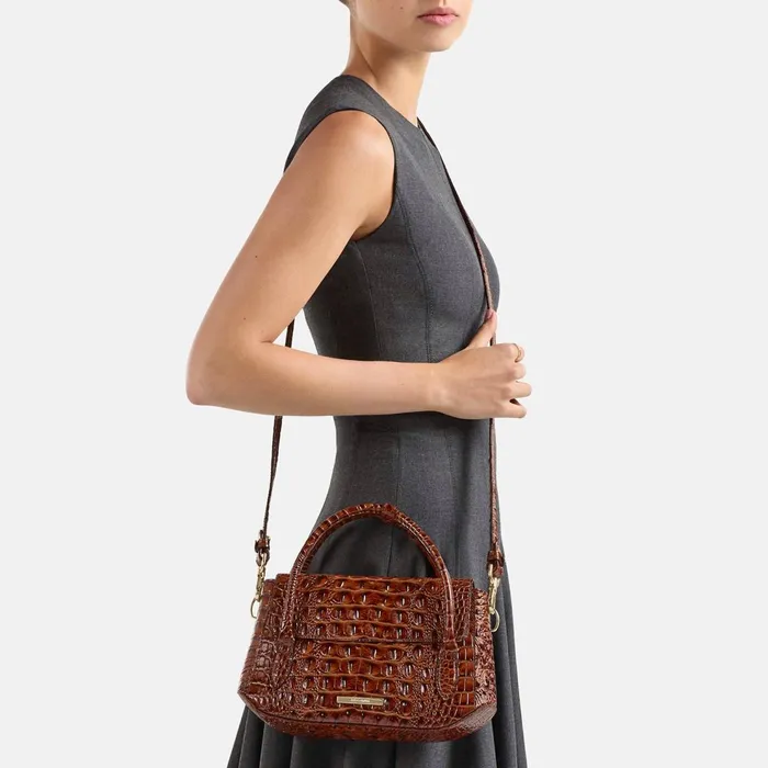 Women Brahmin Satchels Estelle Blue Patina Women Brahmin Satchels Estelle Blue Patina