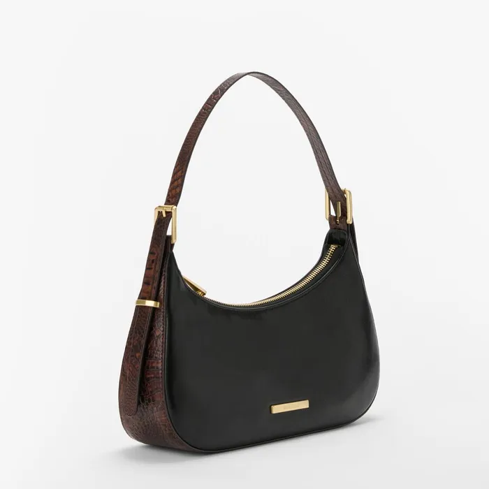 Women Brahmin Shoulder Bags Kyrie Black Tuscan Women Brahmin Shoulder Bags Kyrie Black Tuscan