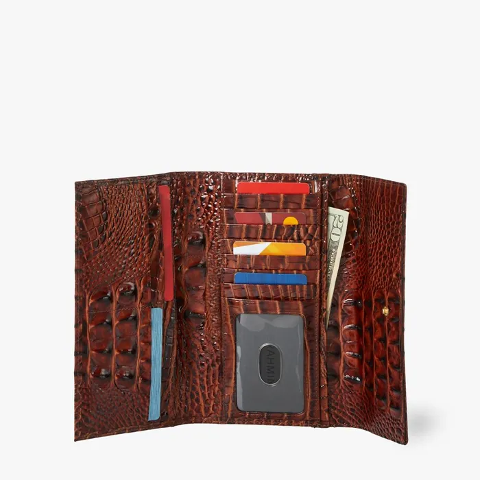 Women Brahmin Wallets and Wristlets Cordelia Wallet Black Melbourne Women Brahmin Wallets and Wristlets Cordelia Wallet Black Melbourne