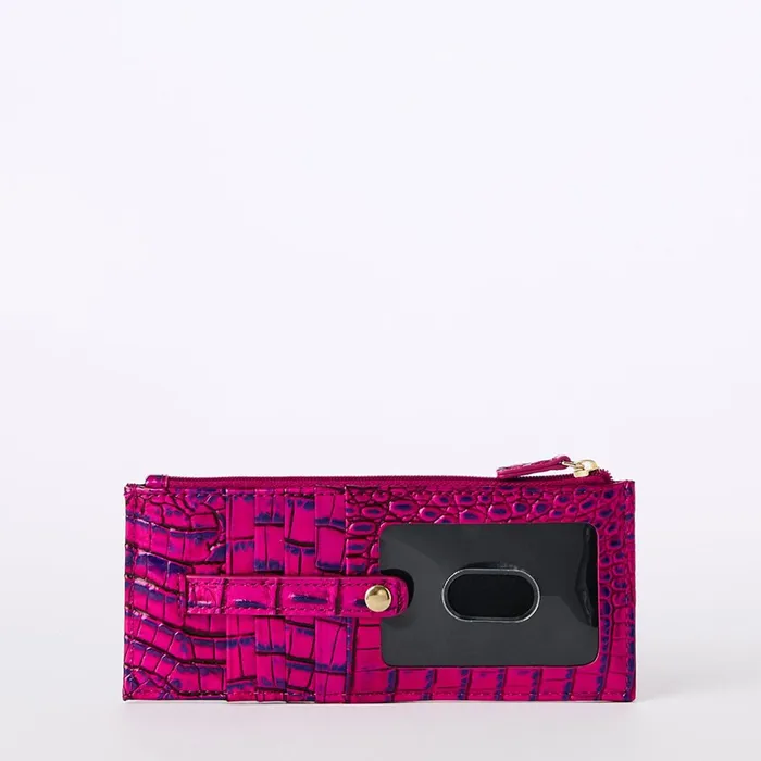 Women Brahmin Wallets and Wristlets Credit Card Wallet Voltage Violet Women Brahmin Wallets and Wristlets Credit Card Wallet Voltage Violet
