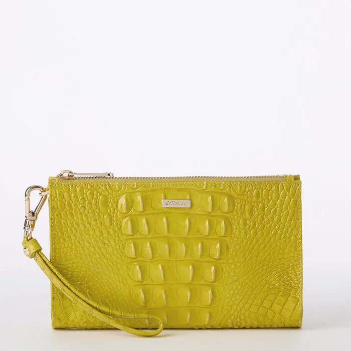 Women Brahmin Wallets and Wristlets Daisy Chartreuse Melbourne