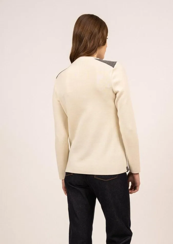 Women Breton Sweaters Saint James COMBE ARPIN Ivory