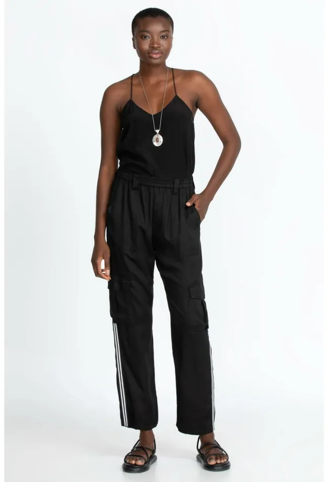 Women Cargo Pant Black Johnny Was Bottoms