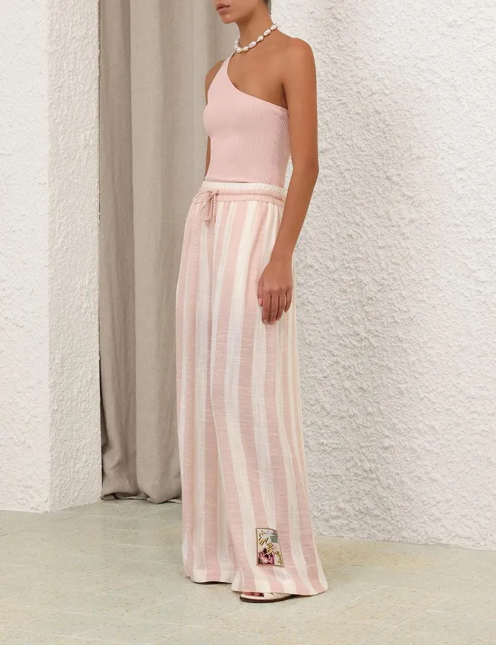 Women Clothing Zimmermann Acacia One Shoulder Top Dusty Pink