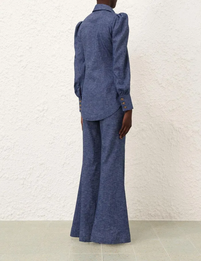 Women Clothing Zimmermann Eden Chambray Tunic Chambray