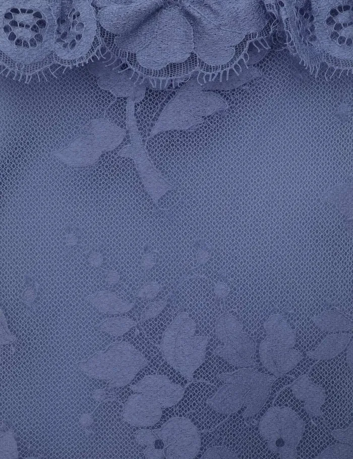 Women Clothing Zimmermann Eden Lace Handkerchief Dress Dusty Blue