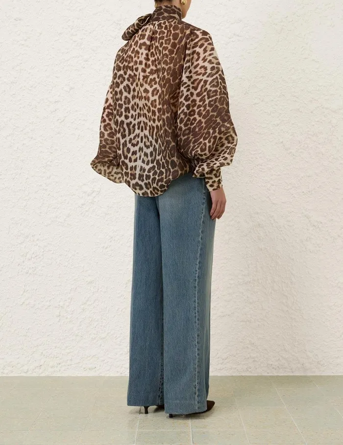 Women Clothing Zimmermann Illustration Denim Pant Neptune