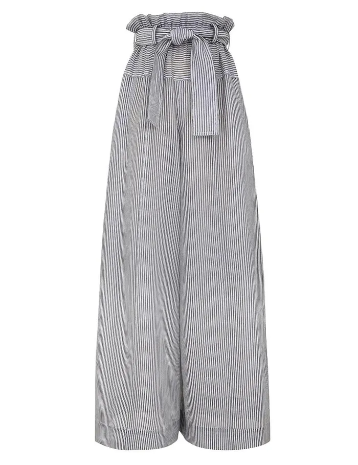 Women Clothing Zimmermann Illustration Paperbag Pant Stripe