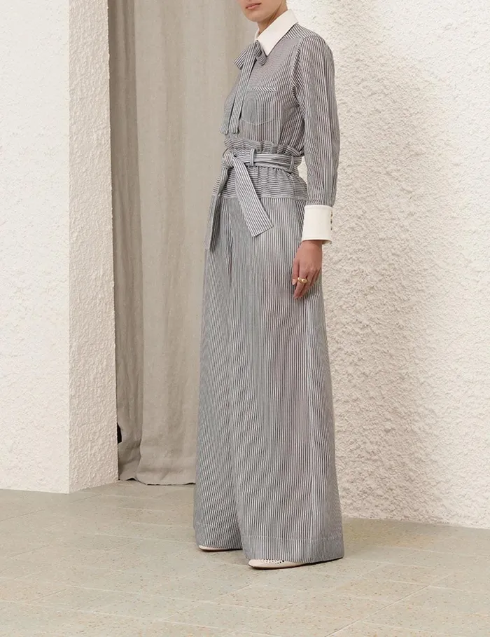 Women Clothing Zimmermann Illustration Paperbag Pant Stripe