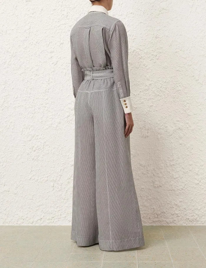 Women Clothing Zimmermann Illustration Paperbag Pant Stripe