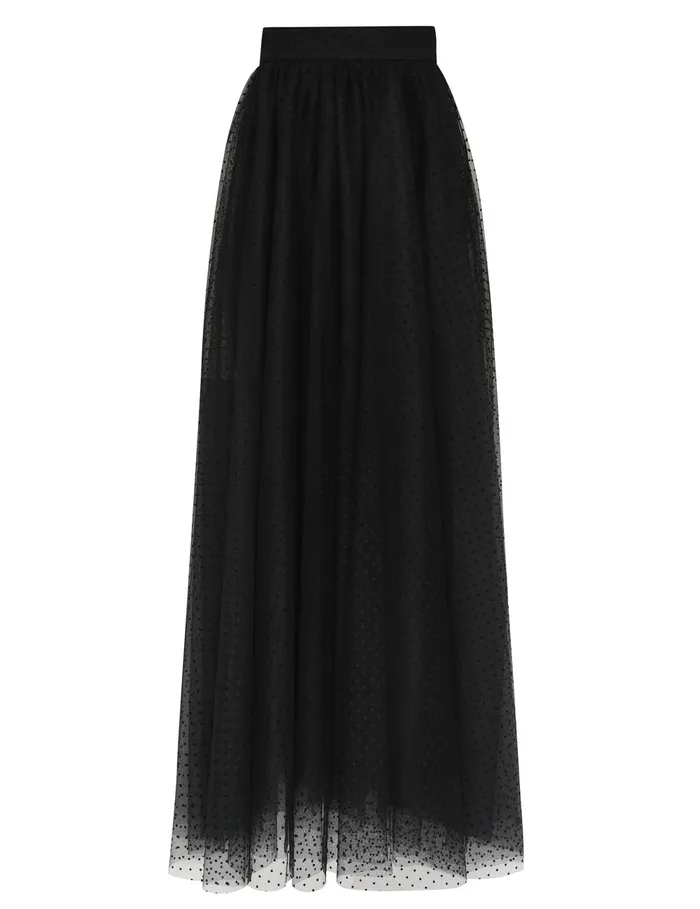 Women Clothing Zimmermann Tulle Skirt Black