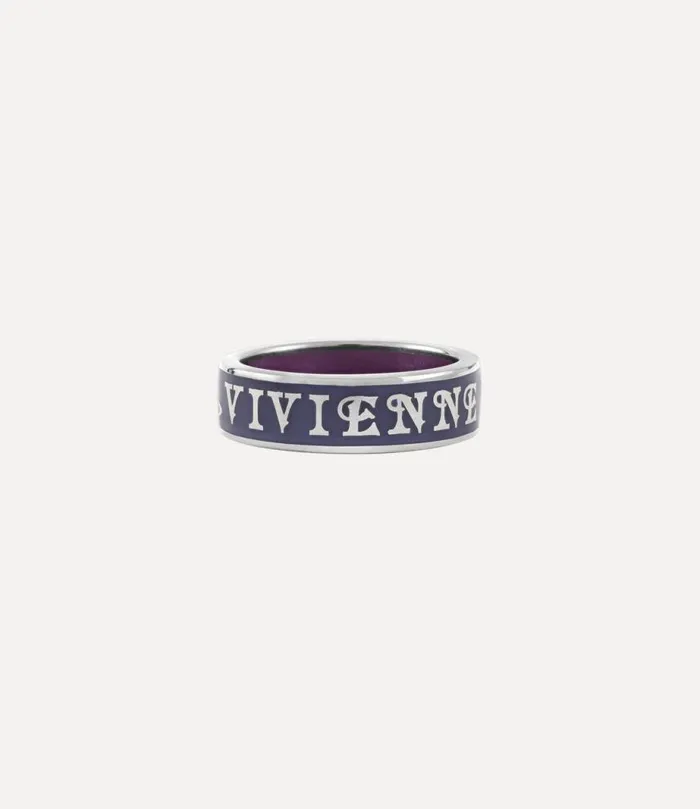 Women Conduit Street Ring Platinumnavyaubergineenamel Vivienne Westwood Rings Women Conduit Street Ring Platinumnavyaubergineenamel Vivienne Westwood Rings