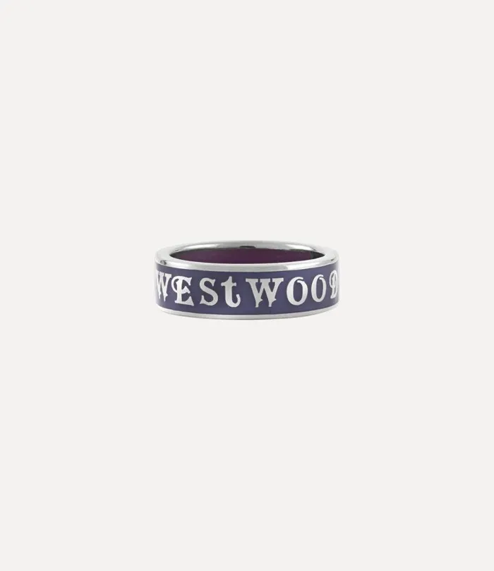 Women Conduit Street Ring Platinumnavyaubergineenamel Vivienne Westwood Rings Women Conduit Street Ring Platinumnavyaubergineenamel Vivienne Westwood Rings