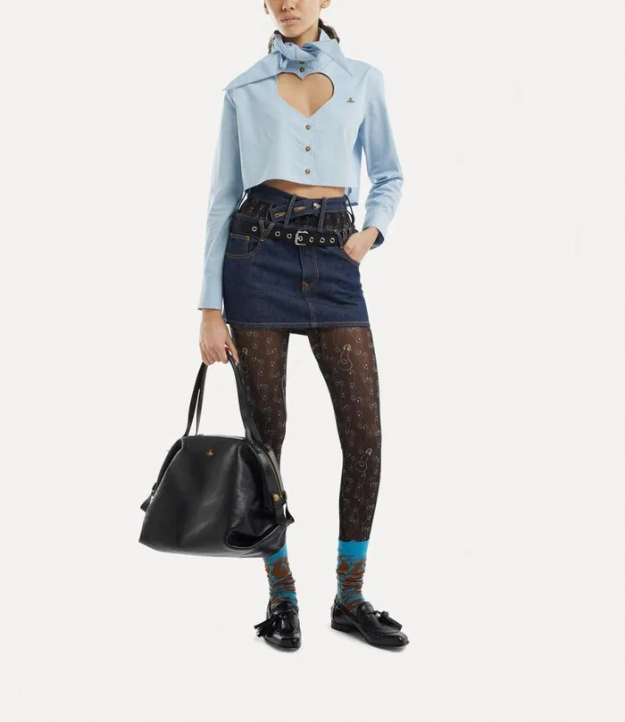 Women Cut Off Heart Shirt Blue Vivienne Westwood Tops And Shirts Women Cut Off Heart Shirt Blue Vivienne Westwood Tops And Shirts