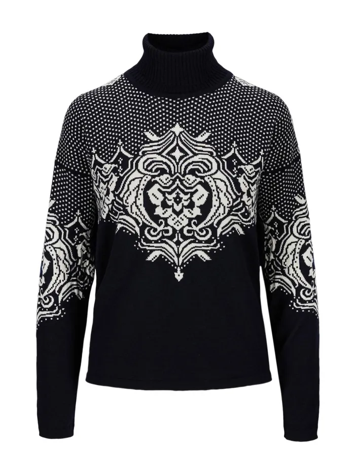 Women Dale Of Norway Turtleneck Rosendal Sweater