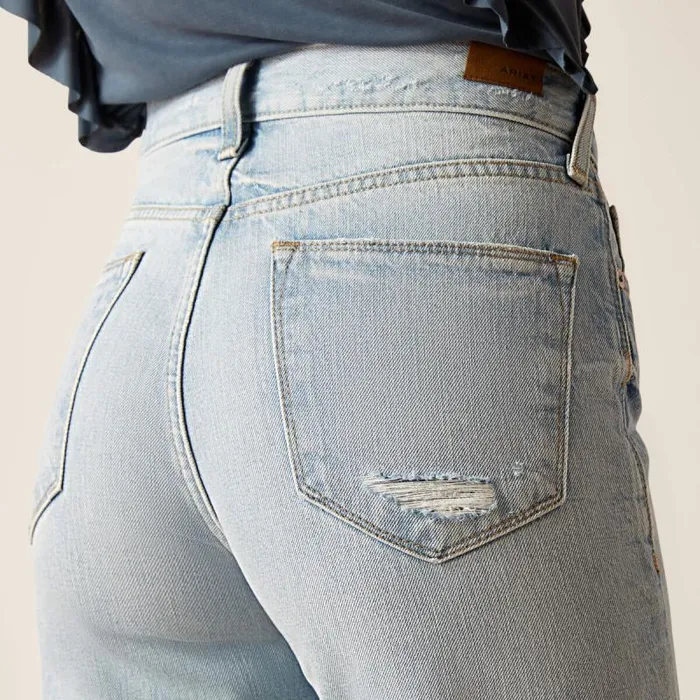 Women Denim Ariat Ultra High Rise Tomboy Straight Jean Mykonos Women Denim Ariat Ultra High Rise Tomboy Straight Jean Mykonos